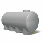 depósito de poliéster horizontal aéreo 3.000l