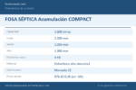 Ficha técnica FOSA SÉPTICA Acumulación COMPACT
