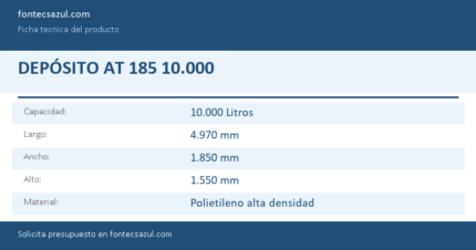 Ficha técnica DEPÓSITO AT 185 10.000