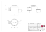 Plano arqueta toma de muestras PPF50 50L medidas